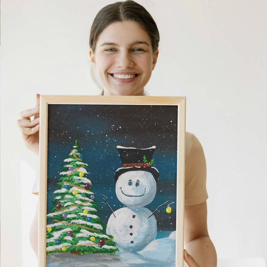 Snowman Christmas Card - Pack of 10 Greeting Cards (US & CA)