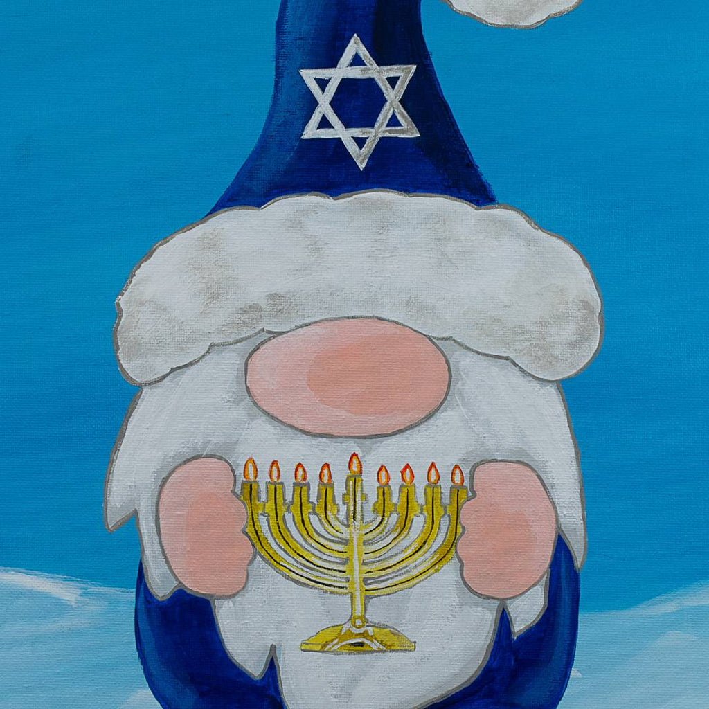 Hanukka Gnome Greeting Card