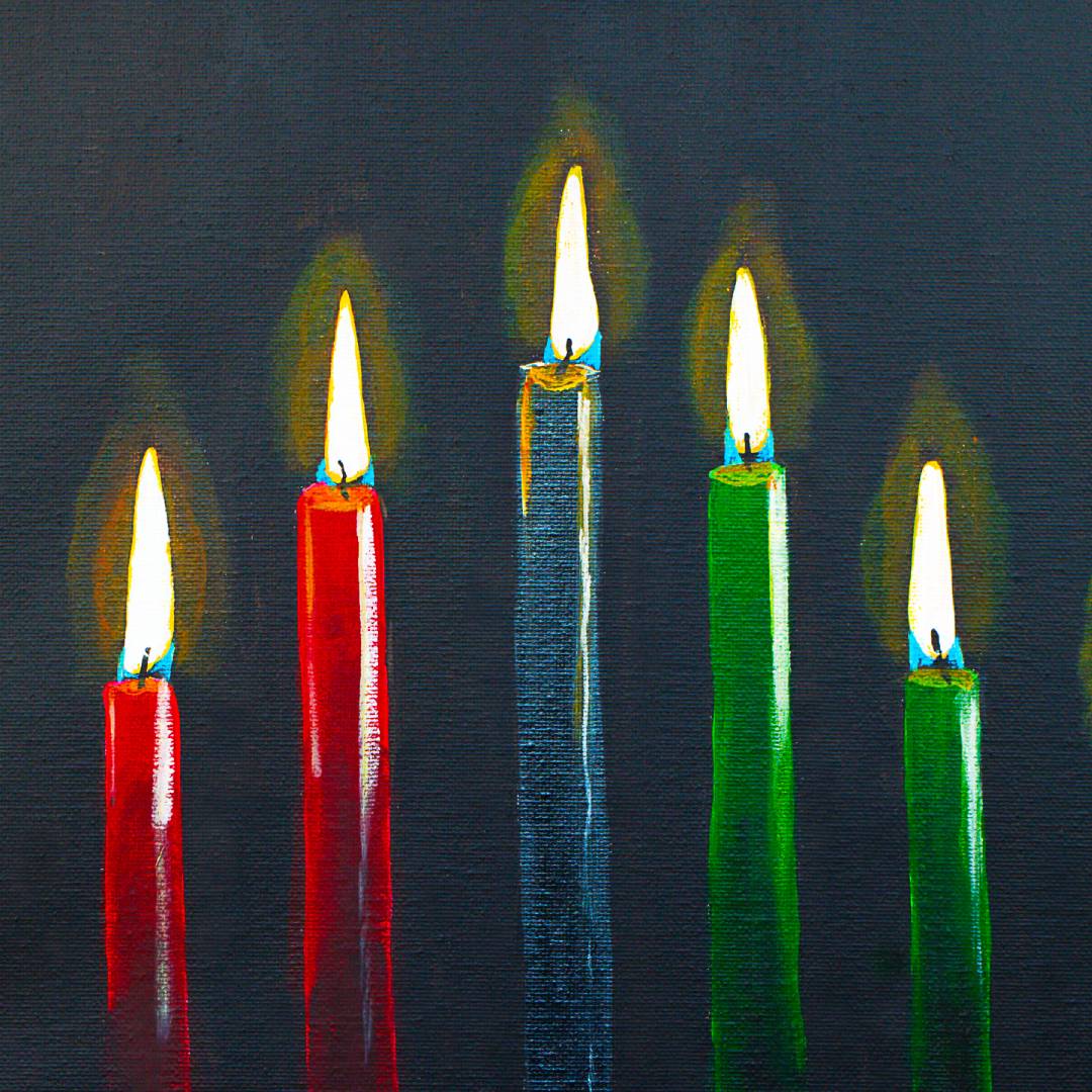 Kwanza Candles Greeting Card