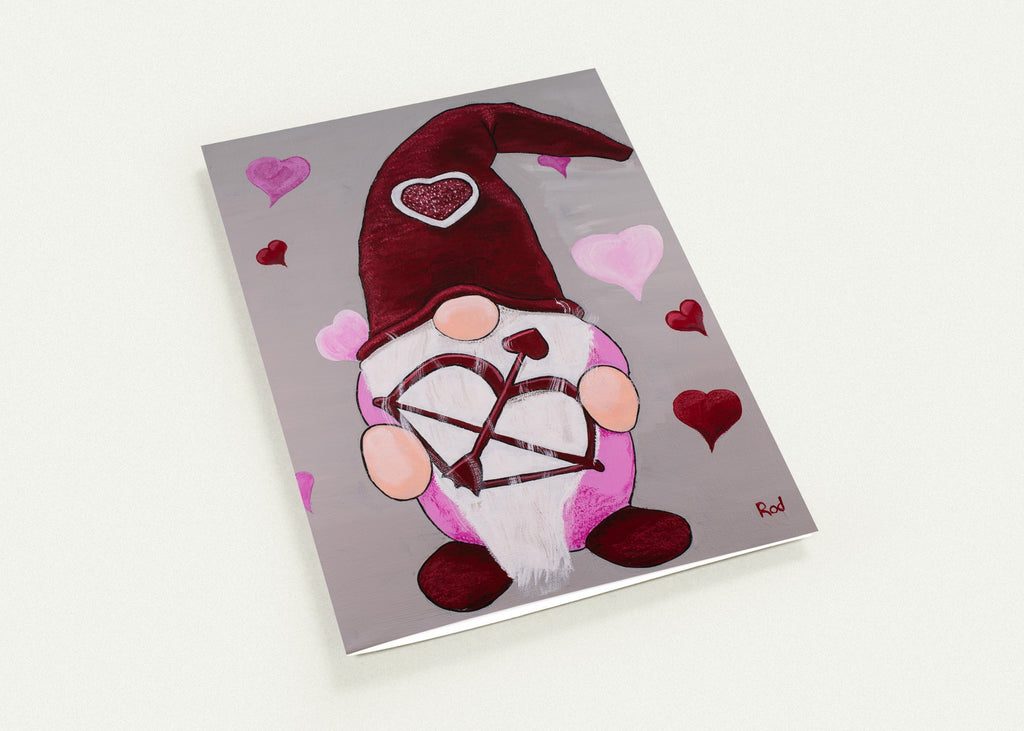 Valentine Gnome Greeting Card